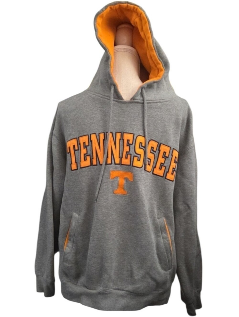 Champs Tennessee Hooded Sweatshirt - Gray with Orange Trim